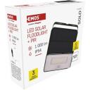Emos SOLO прожектор ZG121S, 1000 лм, 3,7 В, IP54, PIR датчик, Li-Ion 2000 мАч, нейтральный белый свет