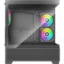 Xilence Корпус для ПК XG172, 3x120mm PWM ARGB вентиляторы, 2x3.5" HDD, 3x2.5" SSD, ATX, черный