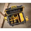 Dewalt Įrankių dėžė DWST08035-1, 351.5 mm auk&scaron;čio, 255 mm ilgio, 35 kg talpa, IP65, 6 dalys, dviejų medžiagų rankena