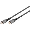 Digitus 8K PREMIUM HDMI 2.1 &uuml;henduskaabel DB-330200-030-S, 3 m, HDMI A/A, 8K60Hz tugi, kuldne kattekiht