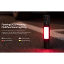 ompakti&scaron;kas daugiafunkcis žibintuvėlis su 1000 lm &scaron;viesos galia 3100 mAh akumuliatoriumi ir magnetiniu tvirtinimu Multi-Function Flashlight Juodas BHR7004GL Xiaom