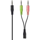 Trust k&otilde;rvaklapid 21665, 70-20000 Hz, 1.8 m, 32 &Omega;, 89 dB, must, in-ear, mikrofoniga