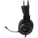 Esperanza Austiņas EGH7100, 269g, 32&Omega;, 4cm, 1.5m, vadu, binaurālas, USB 2.0, melnas, mikrofonu, RGB LED