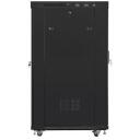Lanberg vabariigi kapp 19 tolli 22U FF01-8022-12BL, 800mm, 1000mm, 1200kg, 6 ventilaatori pesa, IP20, klaasuks