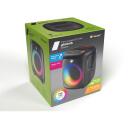 Tracer Cube20 TWS skaļrunis TRAGLO47753, 20W, 3600mAh, Bluetooth 5.4, FM radio, RGB apgaismojums, 100Hz-20kHz