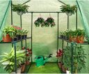 Компактная и вместительная мини теплица для улицы и террас 155&times;140&times;200 см прочное ПВХ покрытие с полками BESK