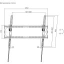 Sbox televizora kron&scaron;teins PLB-3446T-2, 37-80collas, 45kg, 200x200-600x400, melna, tērauds/plastmasa