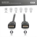 Digitus HDMI kabelis ar Ethernet AK-330107-030-S, 3 m, melns, veidots, 30 AWG