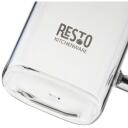 Resto Teekann 90504, 800 ml, Must, Borosilikaatklaas, Plastfilter, Ruudukujuline kuju, Plastkatte