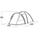 Easy Camp Палатка для семьи Kinn 5 120489, 10.3 кг, 420 см, 310 см, 190 см, 5 мест, 1 вход, 1 тамбур, 3000 мм, 3000 мм