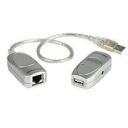 Aten USB Cat 5 pikendaja UCE60-AT, 60m, 12Mb/s, 1xUSB A Male, 1xRJ-45 Female, 1xUSB A Female, 1xRJ-45 Female