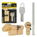 Keltin Užrakto cilindras su rankenėle K02640, 30/30G mm, 3 raktai, aliuminis, ZnAl lydinys, 25000 ciklų