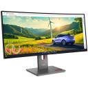 Lenovo ThinkVision P34WD-40, 34", IPS, 3440x1440, 120 Hz, 4 ms, 350 cd/m&sup2;, 1xHDMI, kaardus, must, KVM l&uuml;liti