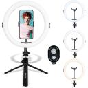 Agfa Photo Ring Light telefoniholderiga ARL11, 120 LED, 11 tolli, USB, 10-100% heledus, 1 telefoniadapter