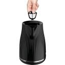 Tefal Tējkanna KO250830, 2400 W, 1.7 L, Plastmasa, 360&deg; rotējo&scaron;s pamats, Melna ar hromētiem elementiem