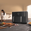 Elektriline õhufritüür kahe tsooniga Dual Zone süsteemiga ja 3D konvektsiooniga nutikas rakenduse kaudu juhitav 2700 W kogumaht 10 L must Xiaomi