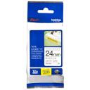 Brother TZe-S251 laminēta līmlente, 8 m, 2.4 cm, melns uz balta, termiskā pārnese, ekstra stipra līme