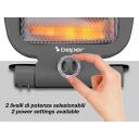 Beper K&uuml;tteseade P203PAN004, 800W, 2 kvartssoojuselementi, 2 v&otilde;imsustaset, termostaat, kokkupandav, k&auml;epide