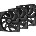 Genesis Kaste ventilators Oxal 120 NGF-2043, 120mm, 46.1 CFM, 22.1 dBA, 0-1300 rpm, 3 ventilatori, anti-vibrācijas spilventiņi
