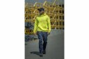 Hooded Sweatshirt HOGERT HT5K909-3XL 65% cotton, 35% polyester, 320 g/m², lemon, 3XL