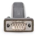 Digitus USB 2.0 seeriaadapter DA-70167, RS-232, 128 Kbps, FTDI kiip, must, 80 cm USB kaabel