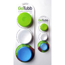 "GoTubb komplekts, 3 krāsainas pārtikas drošas kastes, R077410, HUMANGEAR"