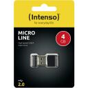 Intenso USB m&auml;lupulk 3500450 4 GB, lugemise kiirus 16,5 MB/s, kirjutamise kiirus 6,5 MB/s, USB 2.0, must
