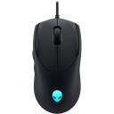 Dell M&auml;ngurihiir Alienware AW320M 545-BBDS, 19000 dpi, 400 tolli/s, 6 nuppu, USB-A, must