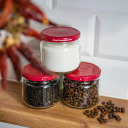 Бордовая крышка Ø82 - 10 шт. BROWIN 136019, 6 зубцов, 12.7 г