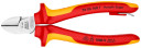 Diagonālie griezēji, KNIPEX, 70 06 160 T, &scaron;aurs galvas dizains, augstas kvalitātes materiāli, VDE sertificēti, 230 g