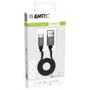 Emtec kabelis USB-A uz Type-C ECCHAT700TC, 1.2m, 3A, 60W, 10,000Mbit/s, ātrā uzlāde