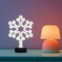 Manta Dekoratīvā lampa SNL84WH, 5W, 1xLED, 2m vads, balta krāsa, brīvi stāvo&scaron;a, skārienpoga