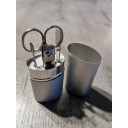 Manikīra komplekts, 5 daļas, alumīnija kārbiņā, R840450, BasicNature