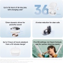 Belaidės ausinės su AI-ENC triuk&scaron;mo slopinimu skambučiams Redmi Buds 6 Play Bluetooth 5.4 10 mm dinaminis garsiakalbis iki 36 h veikimo su dėklu Mėlynos Xiaomi