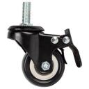 Lanberg Rattad AK-1601-B, M10, 4, 50kg, must, pidur