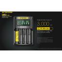 Nitecore Įkroviklis UMS4, 4 lizdai, 4000mA, 3000mA, LCD ekranas, IMR/Li-ion/LiFePO4, NiMH/NiCd, 0.256kg