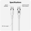 Hyper USB-C silikona uzlādes kabelis HJ4011WHGL, 1.5m