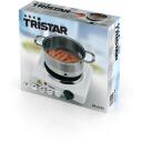 Tristar | Free standing table hob | KP-6185 | Number of burners/cooking zones 1 | Rotary | Black, White | Electric