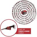 Einhell juhtmeta lintfail TE-BF 18 Li-solo 4461000, 18V, 457mm, 9mm, 13mm, 250-1700m/min, 12 lihvpaberit, tolmuadapter