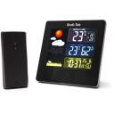 Bodi-Tek Meteoroloģiskā stacija BT-HGWS-EU/1,2, 60m, 0-50&deg;C, -19,9-59,9&deg;C, 20-95% RH, krāsains displejs, modinātājs