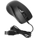 Targus optiskā pele AMU81AMGL, 1000 dpi, USB, 1.52 m, ergonomisks, melna, ritinā&scaron;anas ritenis