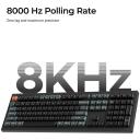 Keychron клавиатура V6U-D1 8000 Гц, Bluetooth 5.3, RGB LED, 4000 мАч, PBT клавиши, Hot-Swap, 660 ч времени работы от батареи