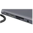 Raidsonic dokstacija IB-DK4040-CPD, 3xUSB 3.0, HDMI 3840x2160@30Hz, VGA 1920x1080@60Hz, RJ45 10/100/1000Mbit/s