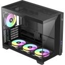 Gamemax Korpus NEX C33 BK, 1 x 3.5", 1+1 x 2.5", 5 laiendusslotti, MATX/BTF, 2 x USB 3.0, 1 x USB-C, 1 x k&otilde;rvaklapid