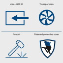 Kiikkreissaag HS730, 700 mm, 4.5 kW, 400 V; 5905112902 SCHEPPACH