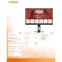 Aoc Monitor 27E3QAF, 27" FHD, 1920 x 1080, 75Hz, IPS, 4ms, 2xHDMI, DP, USB keskpunkt, reguleeritav alus, sisseehitatud k&otilde;larid