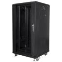 Lanberg Vaba seisev kapp FF01-6622-12B, 600x600mm, 22U, 800kg, IP20, 4 vertikaalset riba, 2 ventilaatorit