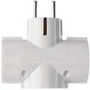 Emos Daugialypės lizdai P00242, 3x2P+PE, 2300W, IP20, balta, plastikas, 1 vnt, kabinamas