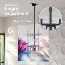 Onkron крепление для телевизора потолочное N1L-B, 32-80" 68.2 кг, наклон -5 - 15&deg;, поворот -30 - 30&deg;, черный