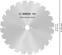 Ripzāģa disks 350x30 mm Construct wood top, Galda zāģiem PRO CONSTRUCT WOOD RIPZĀĢA ASMENS, 2608640692, BOSCH
